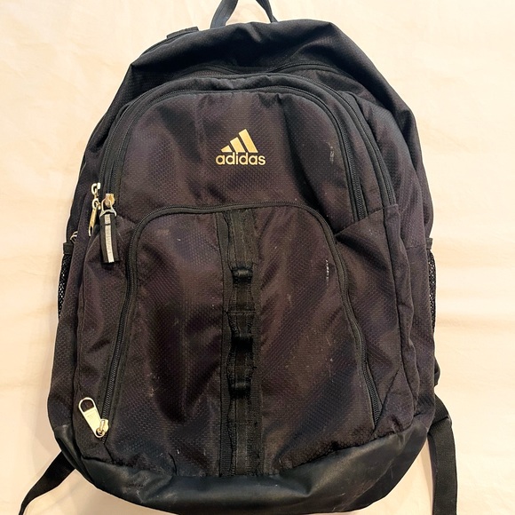 black and rose gold adidas backpack